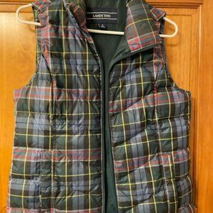 Lands End Puffer Vest Size Small